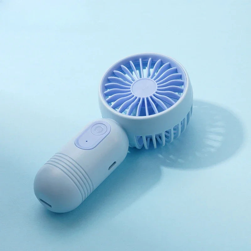 2025 USB Mini Rechargeable Portable Fan with 3 Speed, Handheld Fan for Gift Choice, Perfect For Office, Outdoor, Travel, Camping