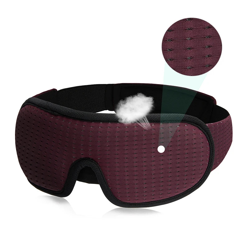 3D Sleeping Mask Block Out Light Soft Padded Sleep Mask For Eyes Slaapmasker Eye Shade Blindfold Sleeping Aid Face Mask Eyepatch