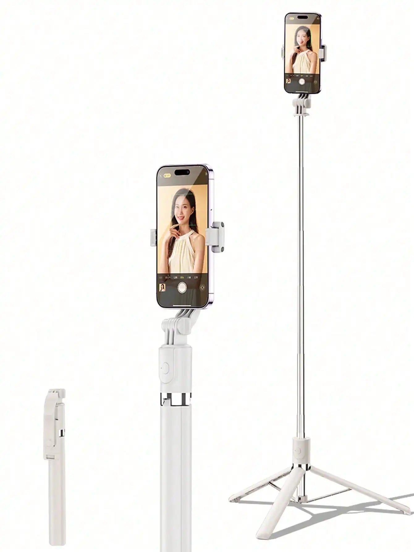 1700mm Selfie Stick Wireless Selfie Stick Phone Tripod Extendable  Stand Foldable Monopod For Smartphones Balance Steady Shootin