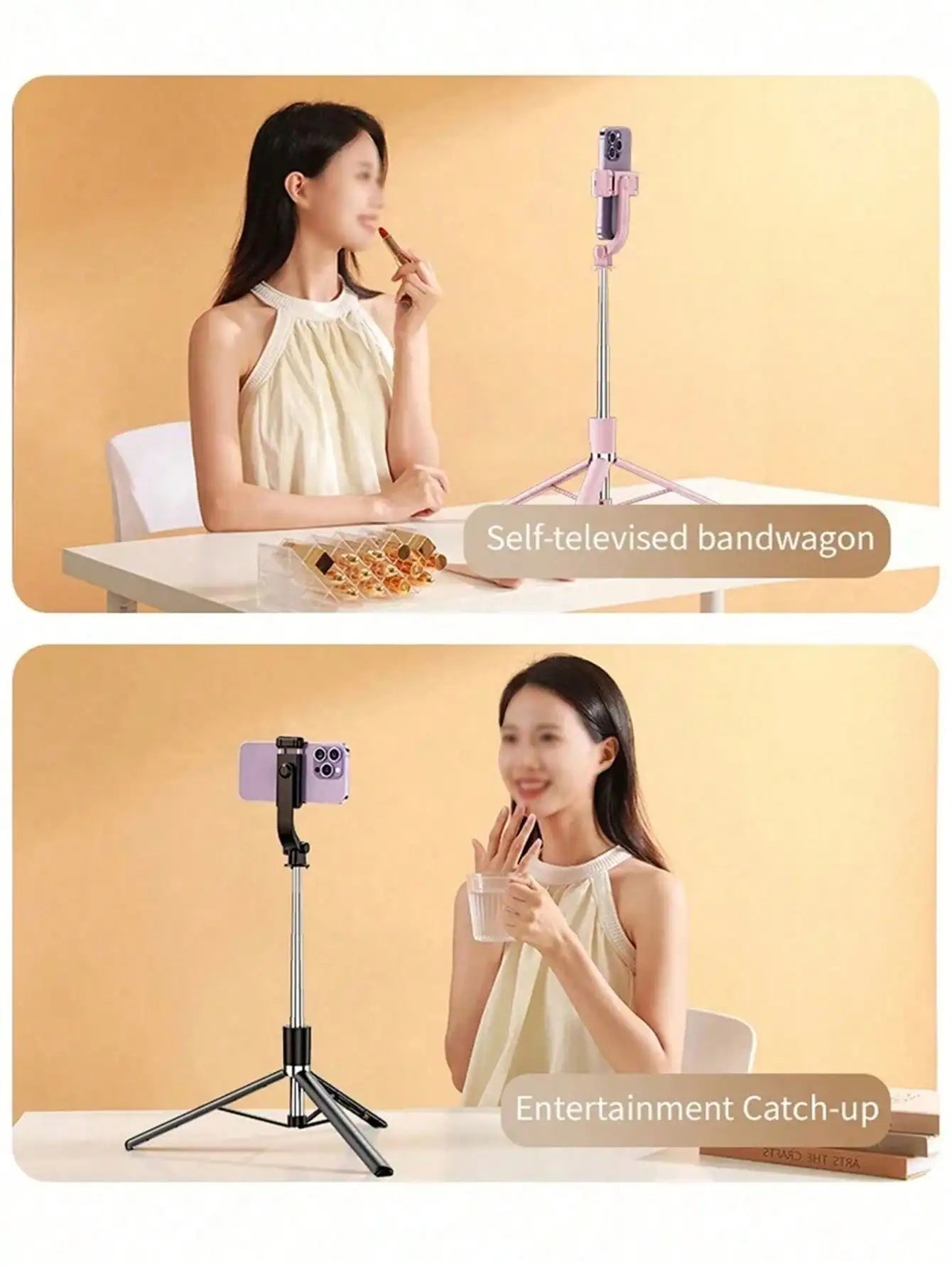 1700mm Selfie Stick Wireless Selfie Stick Phone Tripod Extendable  Stand Foldable Monopod For Smartphones Balance Steady Shootin