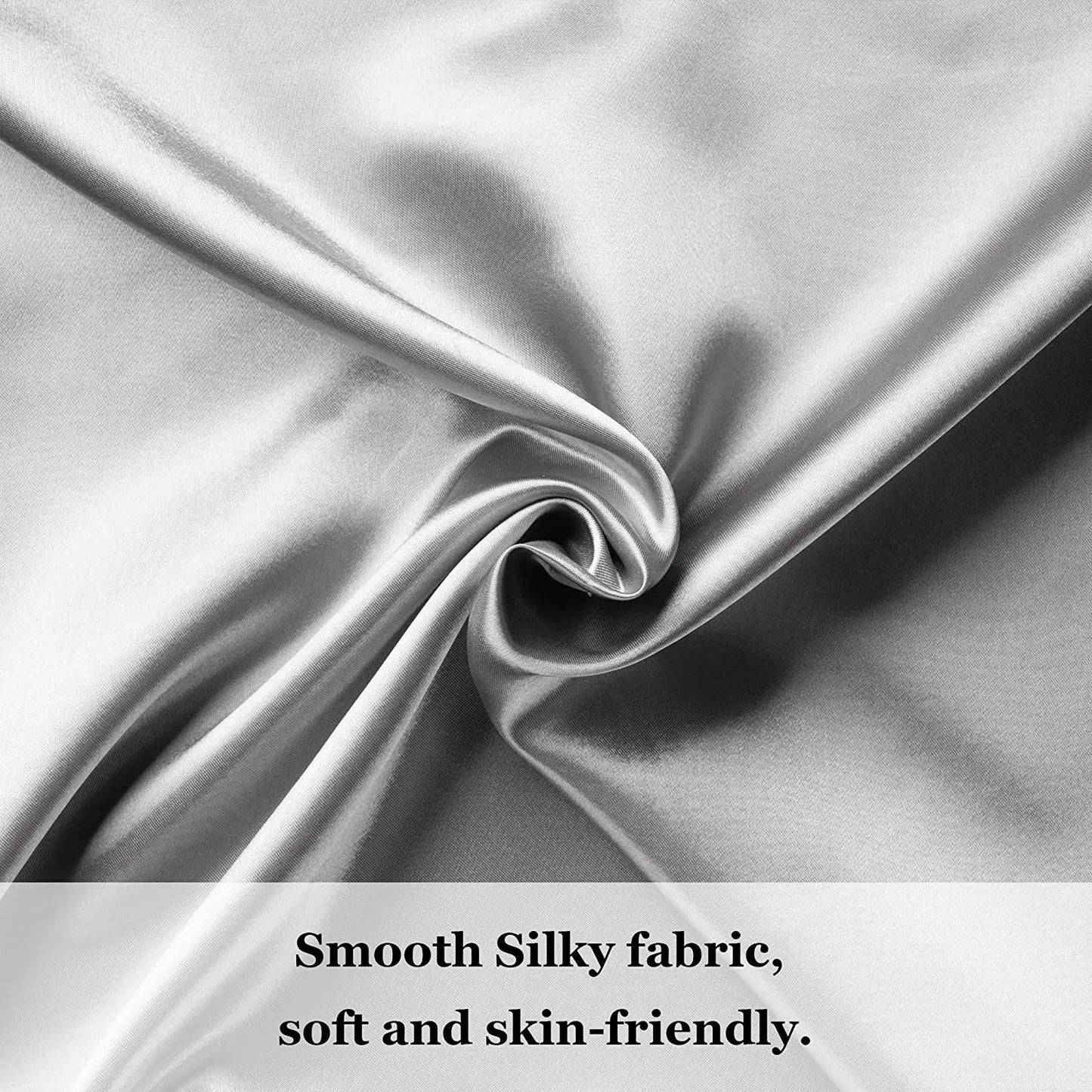 Mulberry Silk Pillowcase for Hair & Skin Care Anti-Frizz Satin Pillow Case Queen/King Super Soft Hypoallergenic Bedding Cover