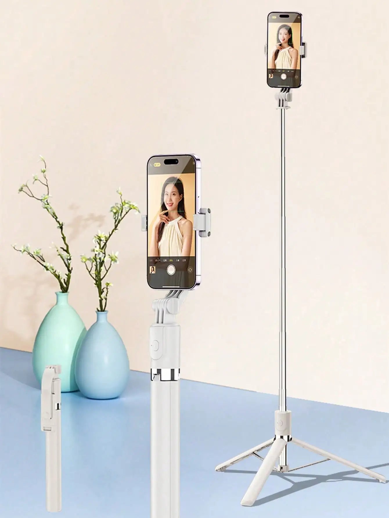 1700mm Selfie Stick Wireless Selfie Stick Phone Tripod Extendable  Stand Foldable Monopod For Smartphones Balance Steady Shootin