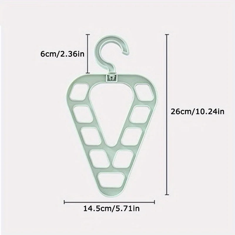 Rotatable Clothes Storage Rack Hangers For Clothes Closet Organizer Room Organizer Multifunctional Nine-Hole Hanger