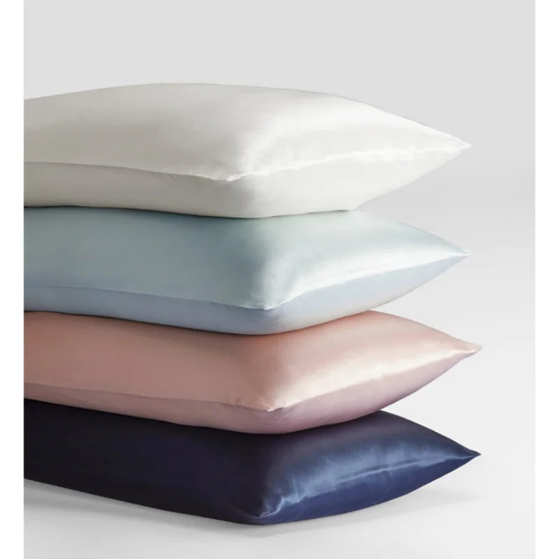 Mulberry Silk Pillowcase for Hair & Skin Care Anti-Frizz Satin Pillow Case Queen/King Super Soft Hypoallergenic Bedding Cover