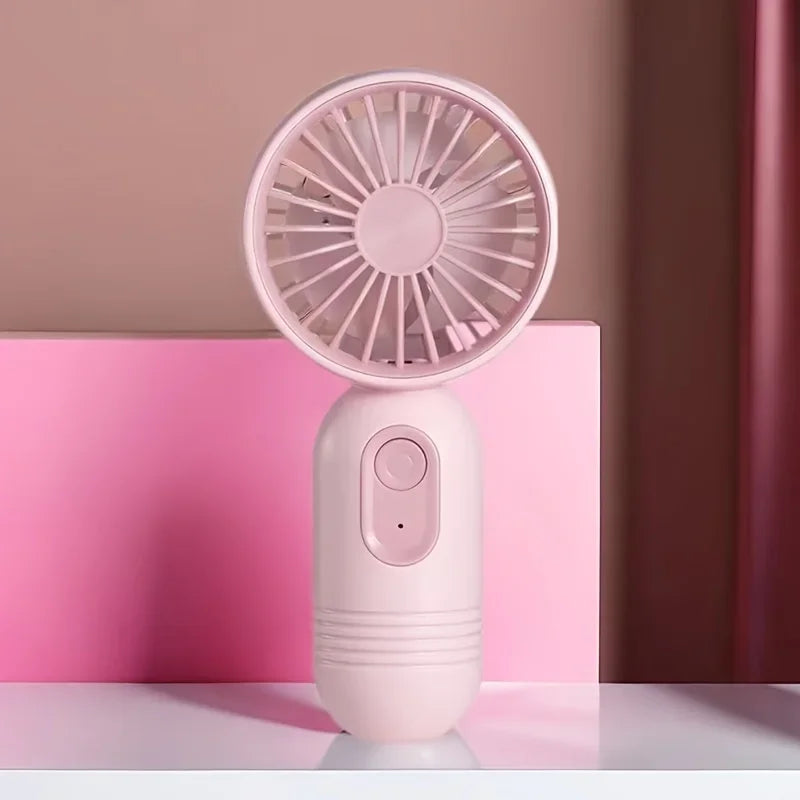 2025 USB Mini Rechargeable Portable Fan with 3 Speed, Handheld Fan for Gift Choice, Perfect For Office, Outdoor, Travel, Camping