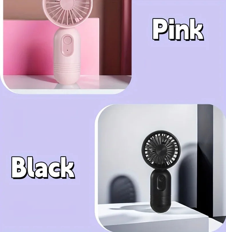 2025 USB Mini Rechargeable Portable Fan with 3 Speed, Handheld Fan for Gift Choice, Perfect For Office, Outdoor, Travel, Camping