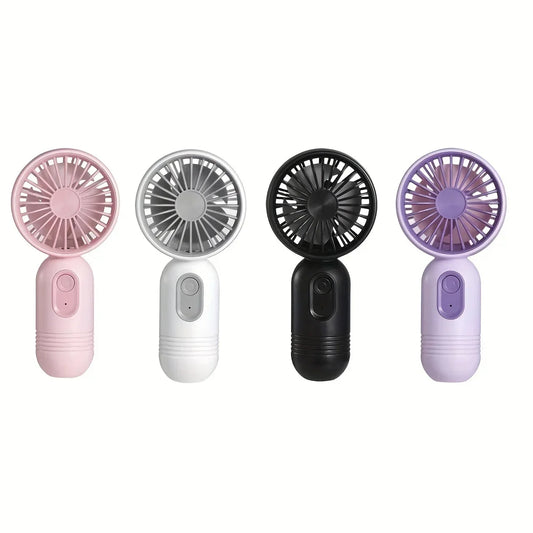 2025 USB Mini Rechargeable Portable Fan with 3 Speed, Handheld Fan for Gift Choice, Perfect For Office, Outdoor, Travel, Camping